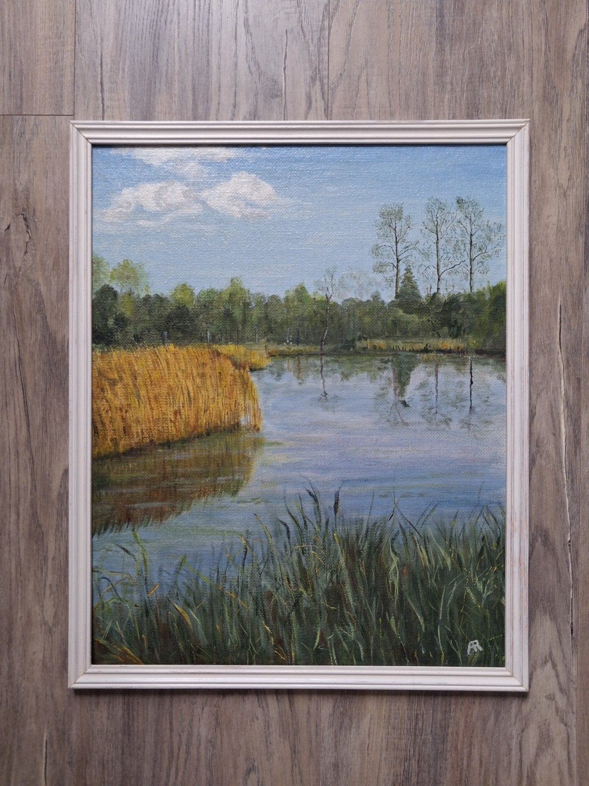 Schilderij #  'Het Meertje', Ophalen of Verzenden
