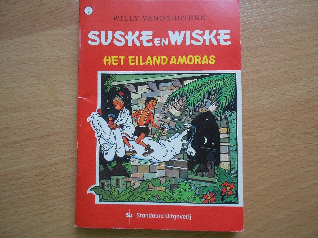 Suske en Wiske mini strip Het eiland Amoras, Willie Vandersteen, Eén stripboek, Ophalen, Gelezen