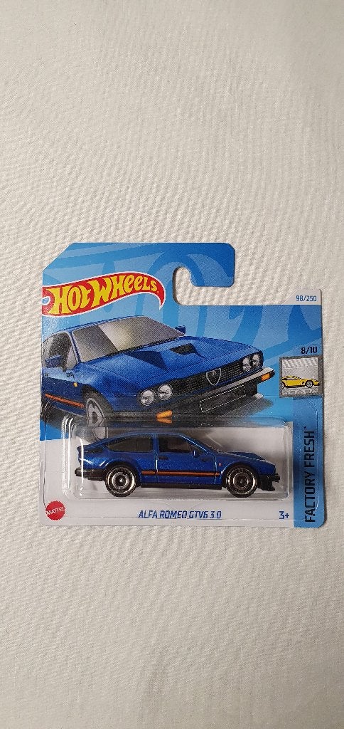 Hot wheels Alfa Romeo GTV6 3.0 blue, Ophalen of Verzenden, Nieuw, Auto