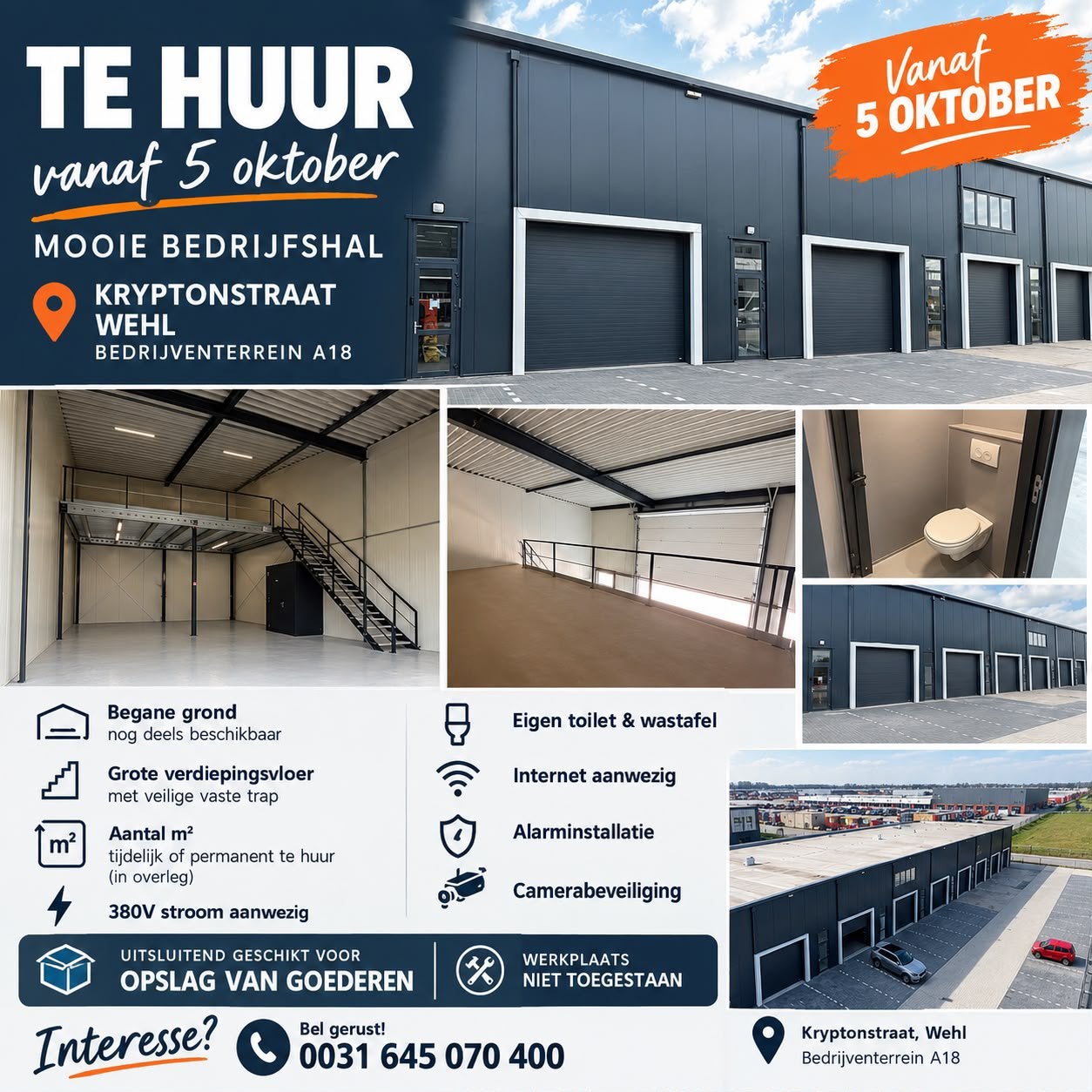Te huur zgan bedrijfsruimte in Gld A18 wehl gelderland, Bedrijfsruimte