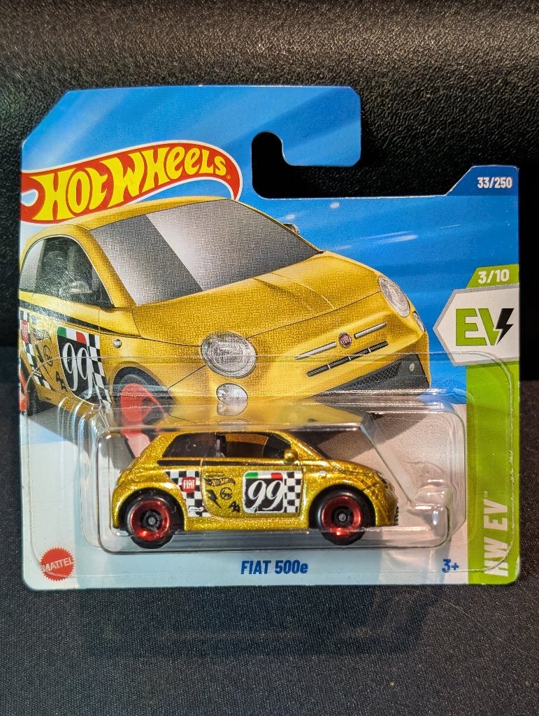 Hot Wheels Fiat 500e goud, Ophalen of Verzenden, Nieuw, Auto