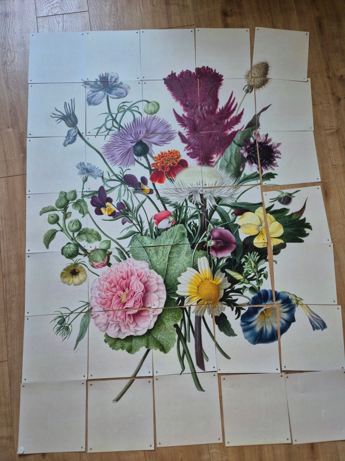 IXXI Rijksmuseum Flowers Dark & Light Wanddecoratie, Meerkleurig, Klassiek, Ophalen of Verzenden, Wandbord of Wandpaneel