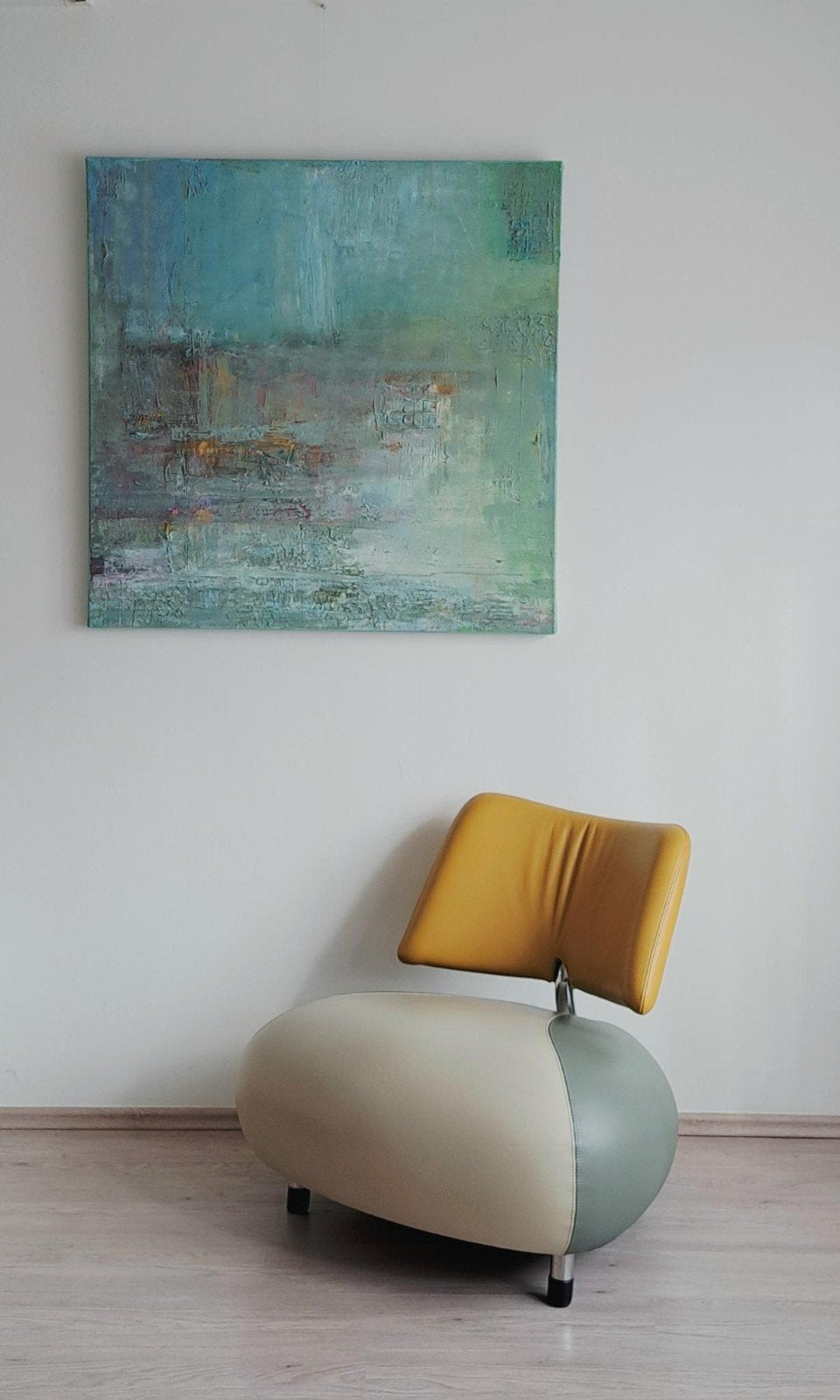 leolux pallone volledig senso lederen fauteuil, Ophalen, Strak modern  futuristisch, Zo goed als nieuw, 75 tot 100 cm
