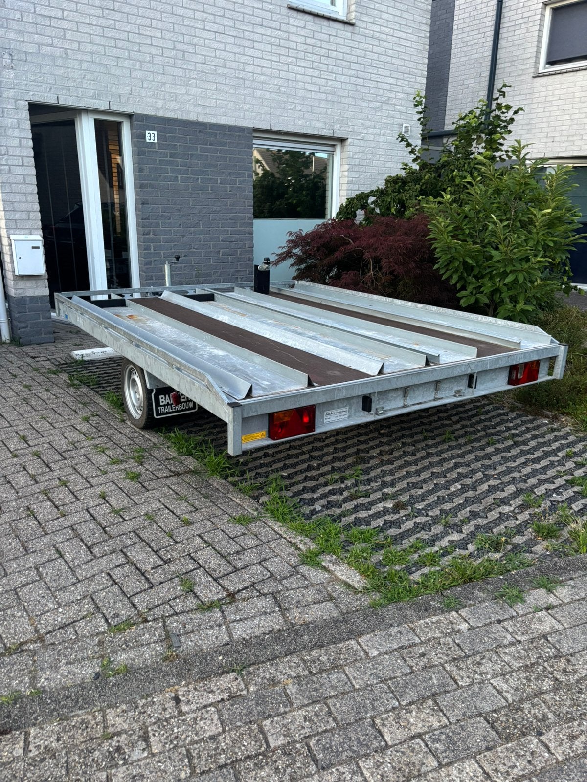 Hapert plateau-/transportaanhanger. Aanhanger 750 kg, Auto diversen, Ophalen of Verzenden, Zo goed als nieuw