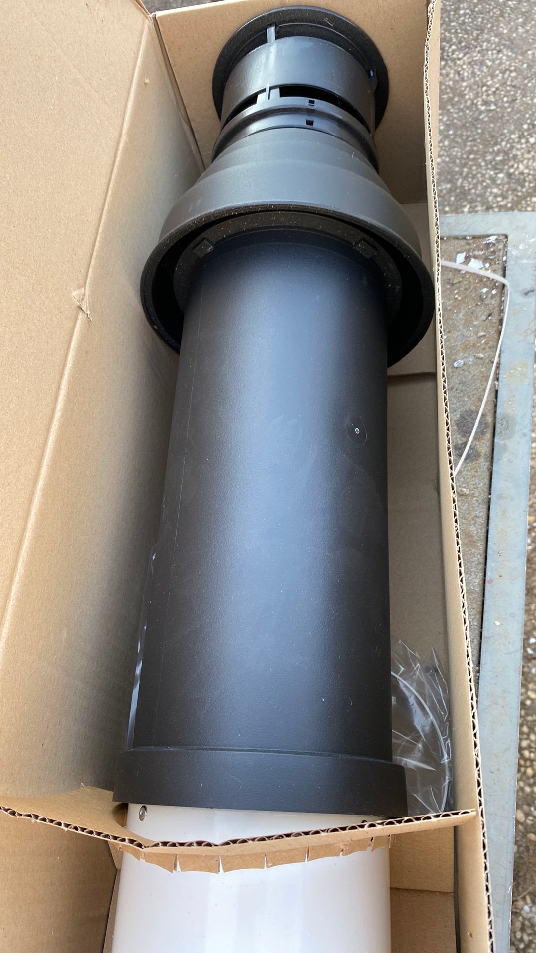 Dakdoorvoer Axioma -125 PP RAL 9016 CV Ketel, Ophalen, Kunststof, Overige kleuren, Overige typen