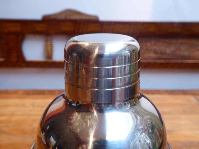 r.v.s. cocktail shaker, Overige typen, Zilver, Ophalen of Verzenden, Zo goed als nieuw
