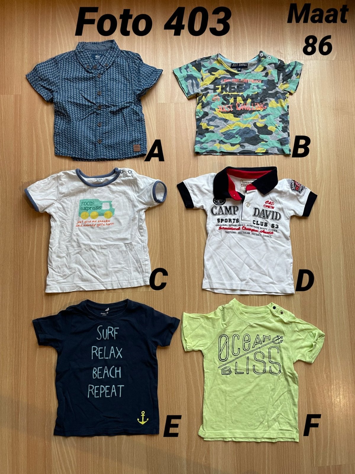 Shirt jongen maat 86 zgan *foto 403*, Ophalen of Verzenden, Zo goed als nieuw, Jongetje, Shirtje of Longsleeve