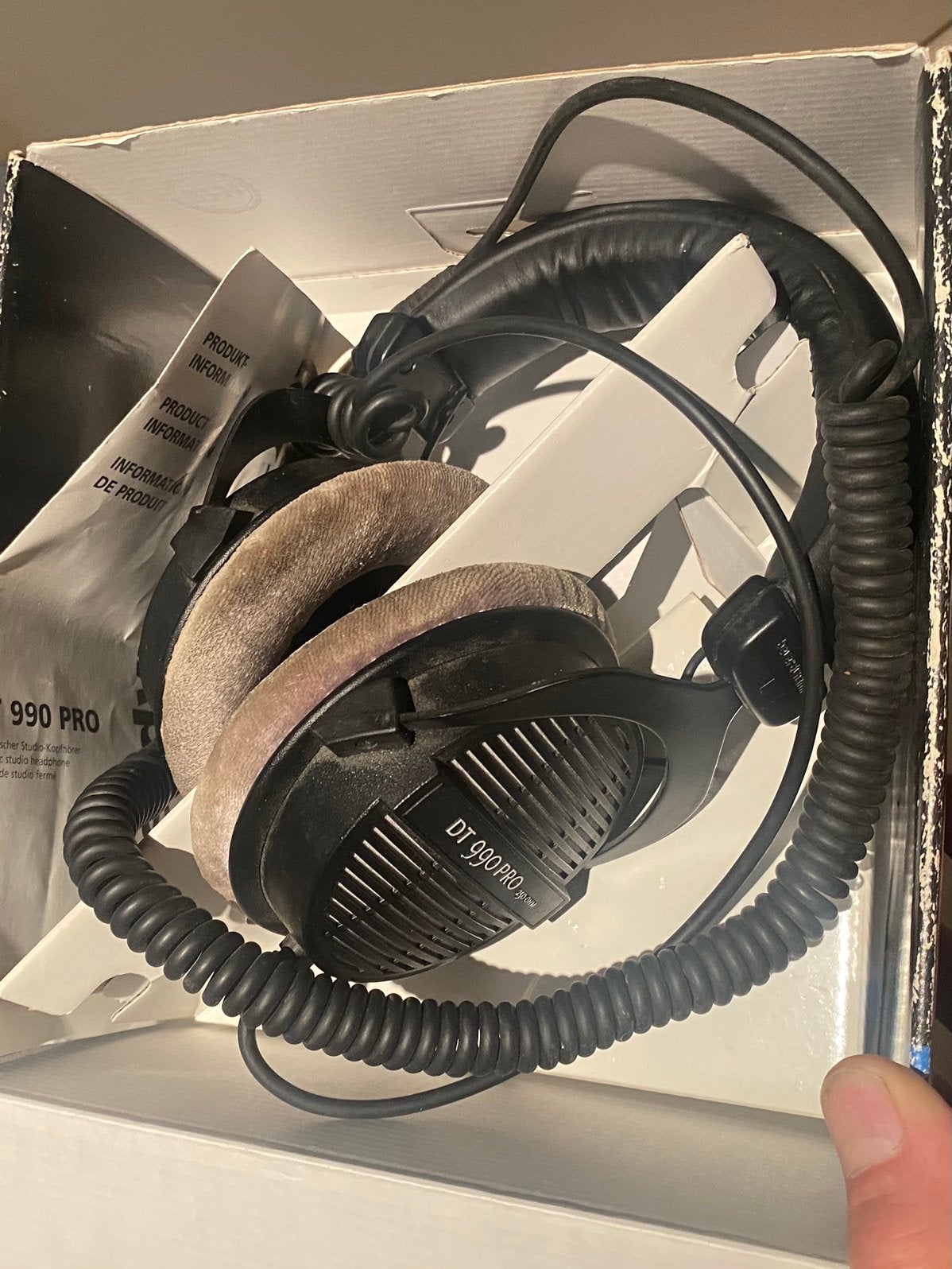 Beyerdynamic dt 990 pro studio hoofdtelefoon, Beyerdynamic, Gebruikt, Ophalen of Verzenden, Over-ear