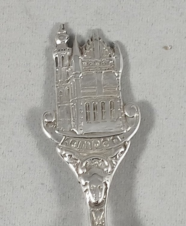 Zilveren Theelepel Kampen antiek 835 zilver, Ophalen of Verzenden, Zilver