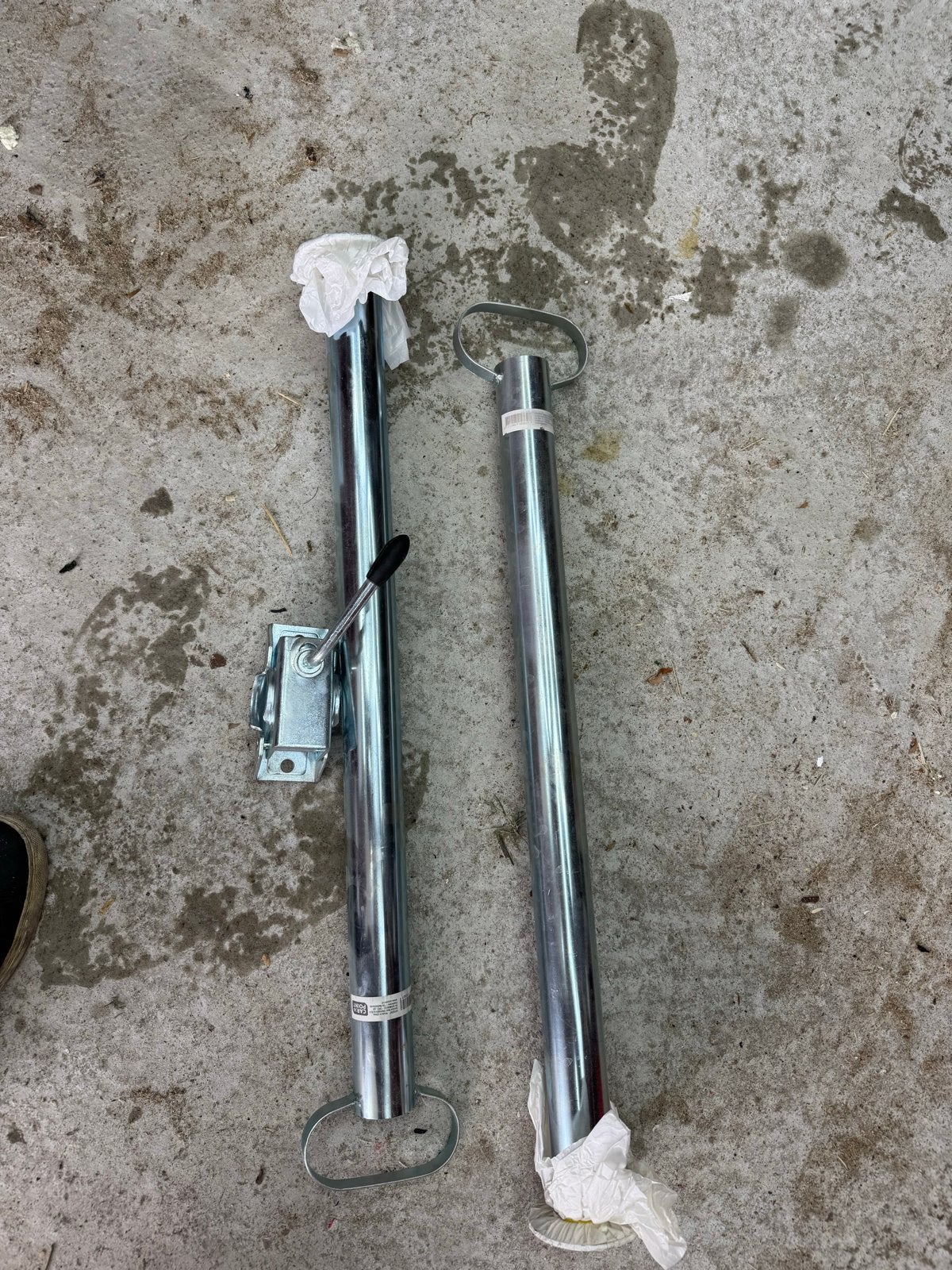 Set van 2 aanhanger steunpoten, Ophalen of Verzenden, Nieuw