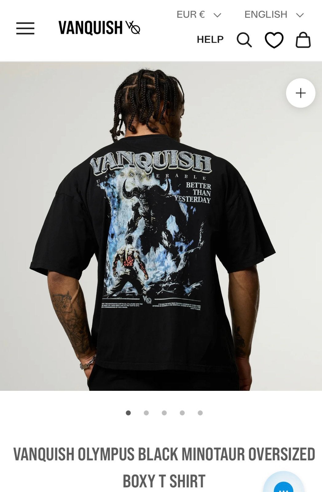 Vanquish t-shirt large, Ophalen of Verzenden, Nieuw, Maat 52/54 (L), Zwart