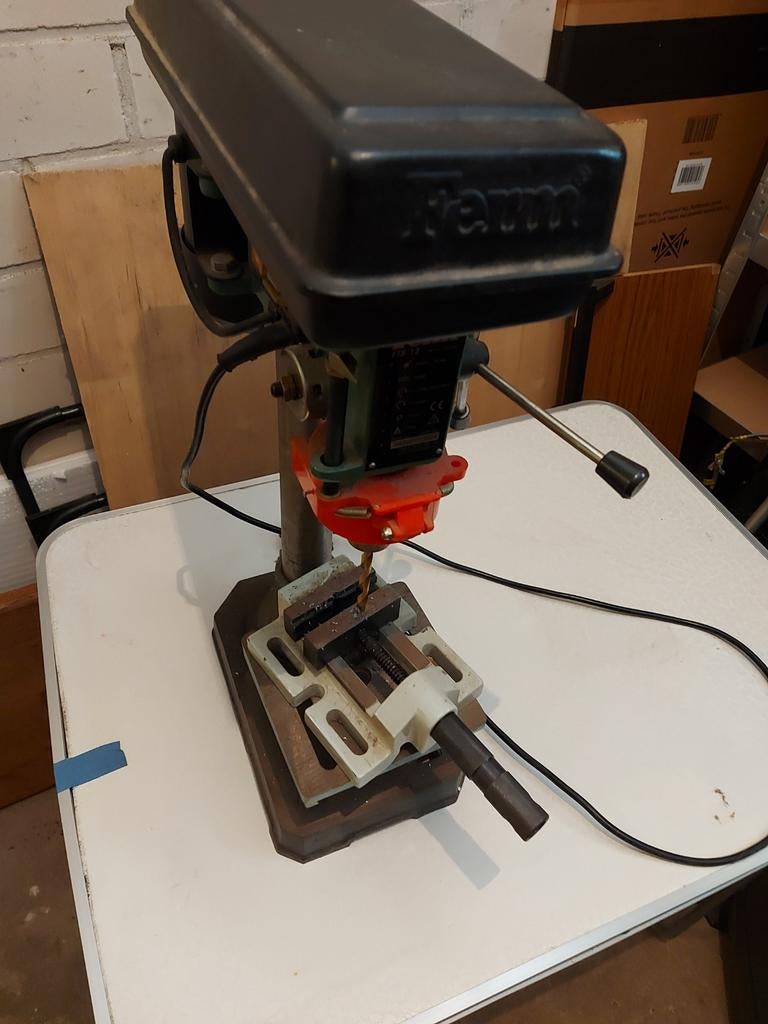 Ferm Kolomboormachine FTB-13 - 350W, 5 snelheden, Doe-het-zelf en Verbouw, Gereedschap | Boormachines, Ophalen, Gebruikt, Minder dan 400 watt