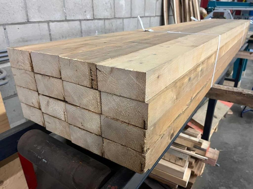 2629 - Vurenhouten balken uit circulaire zagerij, Ophalen, Nieuw, 200 tot 250 cm, 50 mm of meer