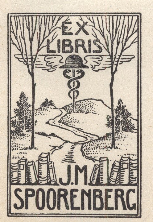 0123 Ex Libris Nederland : Johan Jacobs, z.j., Antiek en Kunst, Verzenden, Ex libris