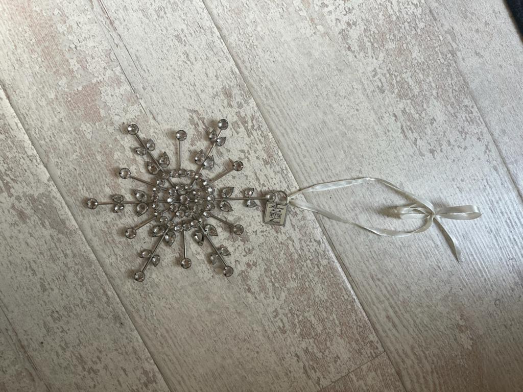 Te koop: Rivièra Maison sneeuwvlok hanger, Huis en Inrichting, Woonaccessoires | Overige, Ophalen of Verzenden, Zo goed als nieuw