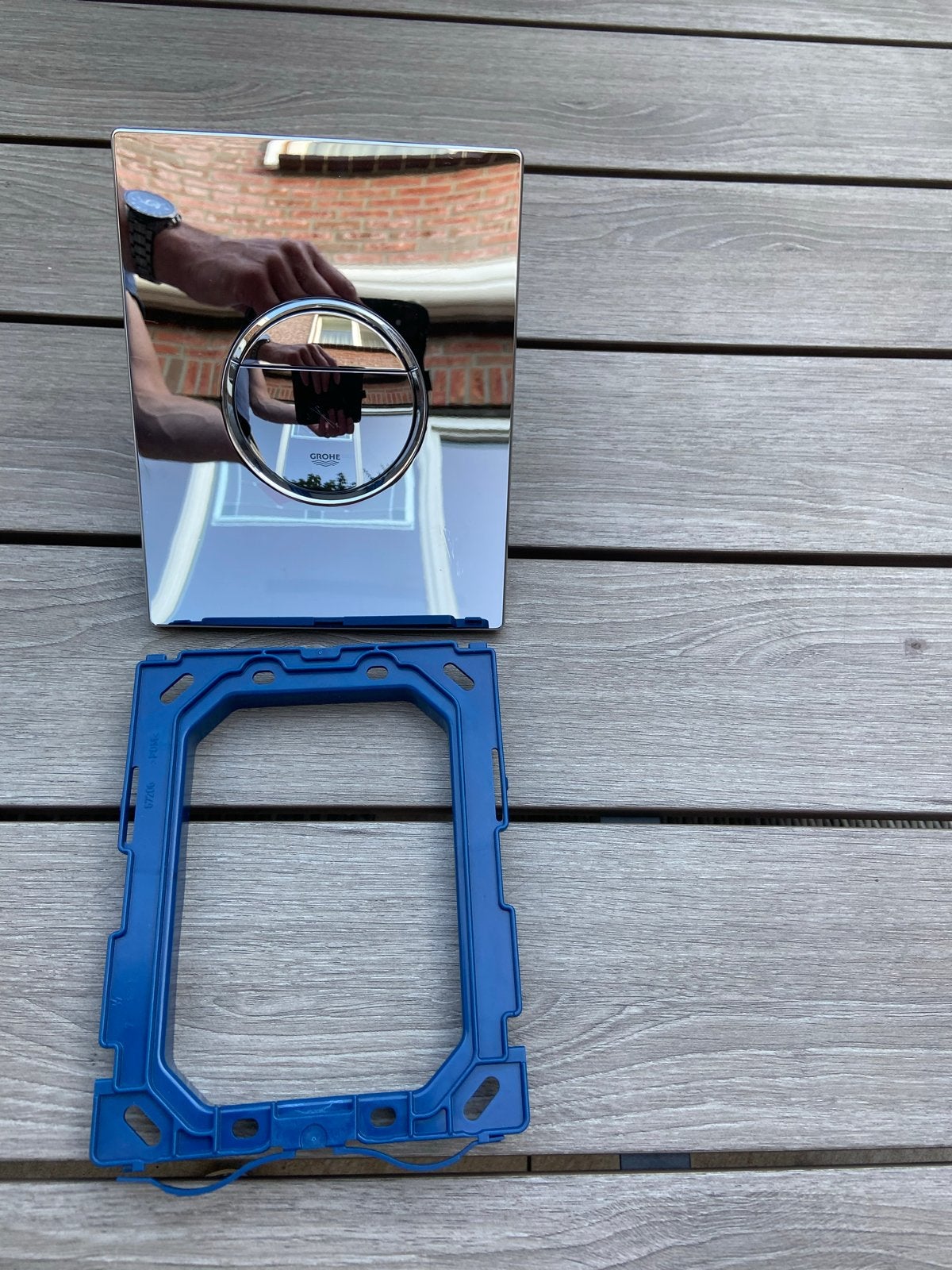 Grohe Toilet Bedieningspaneel Chroom, Ophalen, Zo goed als nieuw, Chroom, Toilet