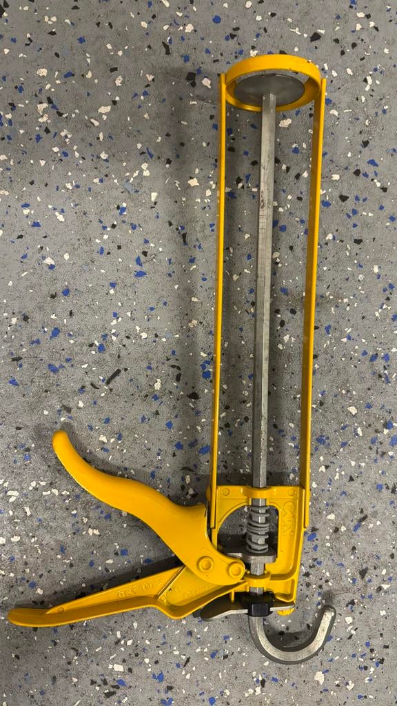 Kitpistool - Geel - Handig gereedschap voor klussers, Doe-het-zelf en Verbouw, Ophalen of Verzenden, Zo goed als nieuw