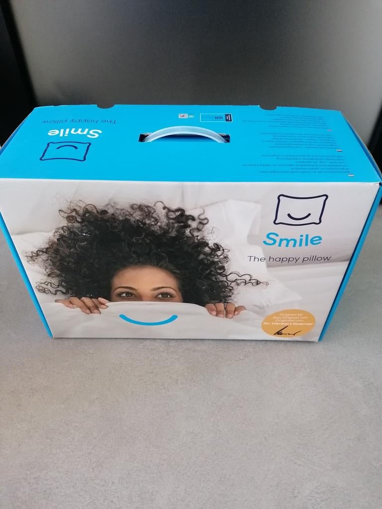 Smile The Happy Pillow hoofdkussen Kussen Aanpasbaar, Eenpersoons, Wit, Nieuw, Ophalen of Verzenden