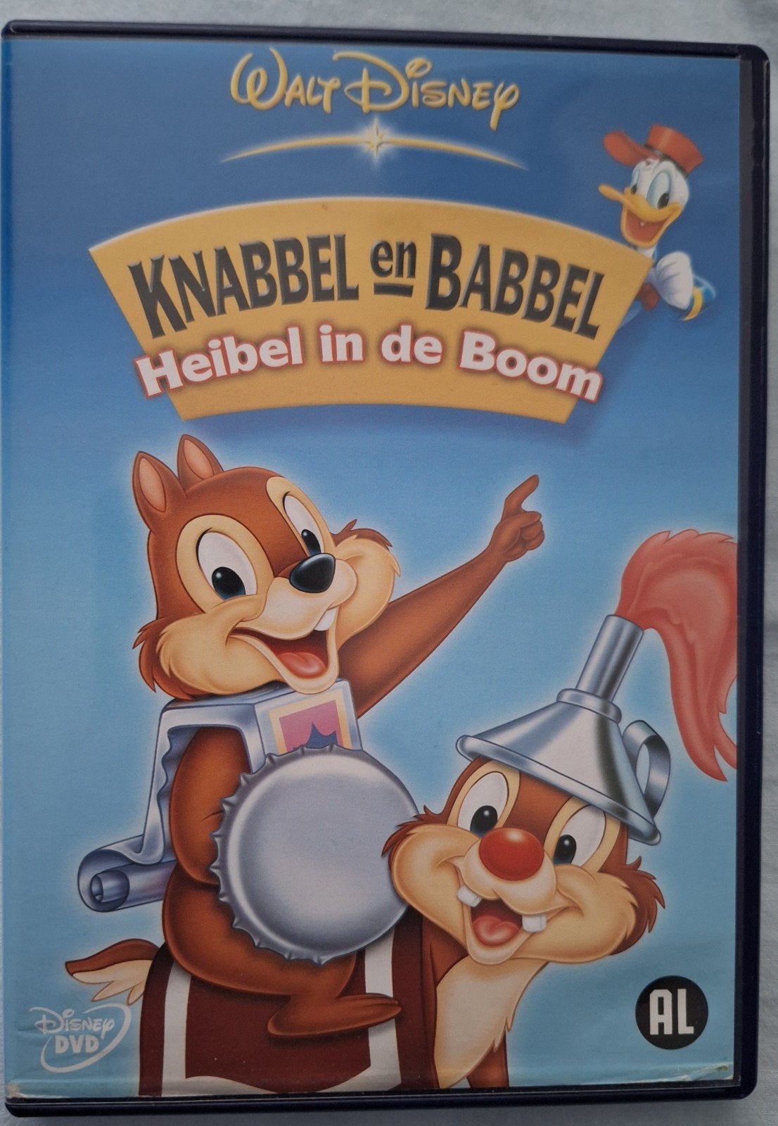 Knabbel en Babbel heibel in de boom op dvd, Gebruikt, Tekenfilm, Ophalen of Verzenden, Alle leeftijden