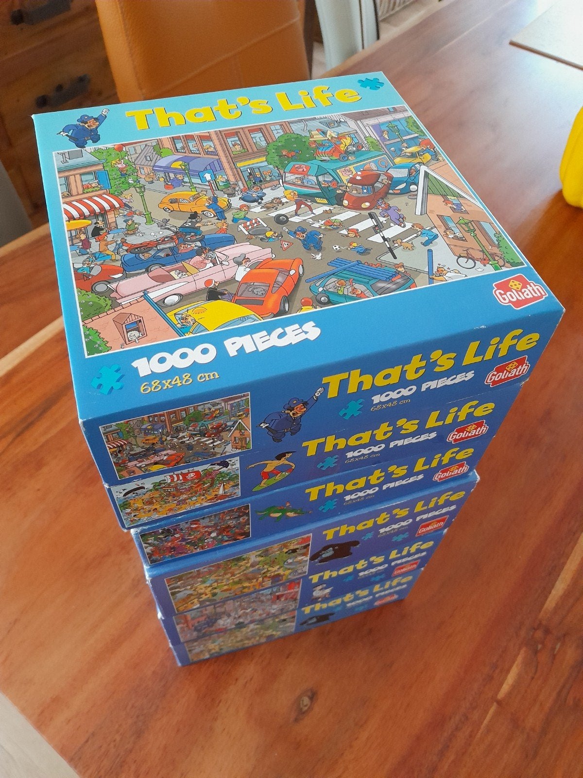 6 thats life puzzels, Ophalen, 500 t/m 1500 stukjes, Gebruikt