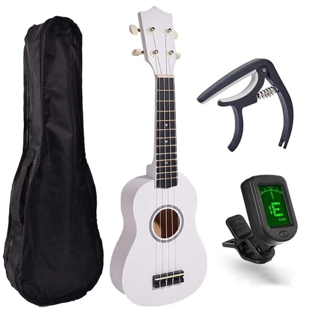 Sopraan 21 inch ukulele set inclusief tas, tuner en capo, Ophalen of Verzenden, Nieuw, Overige typen, Met koffer