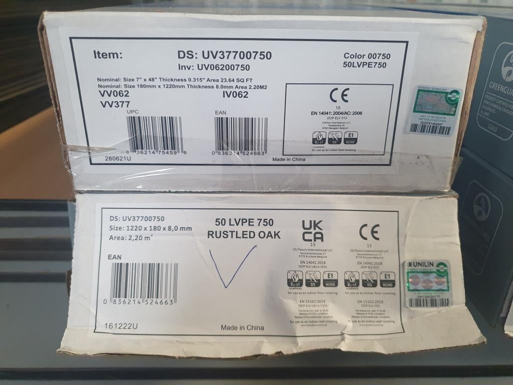 COREtec PVC vloeren (Pakken/Restanten)-Verschillende decoren, Huis en Inrichting, Stoffering | Vloerbedekking, Nieuw, COREtec Floors