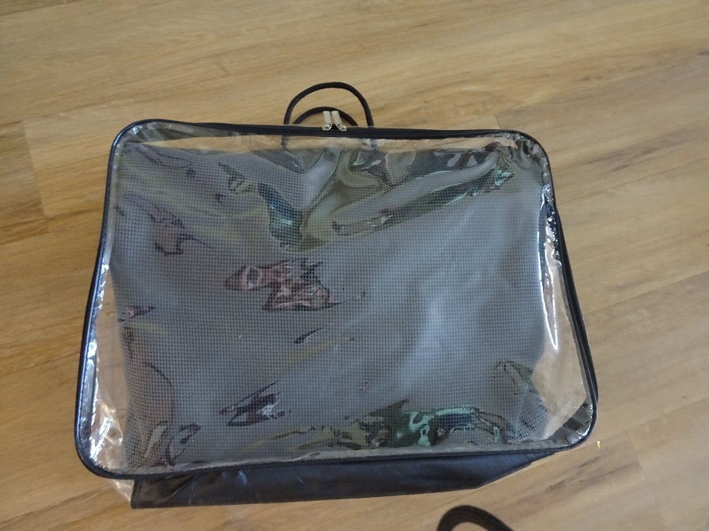 Camping vloerkleed,  donkerblauw, Ophalen, Zo goed als nieuw