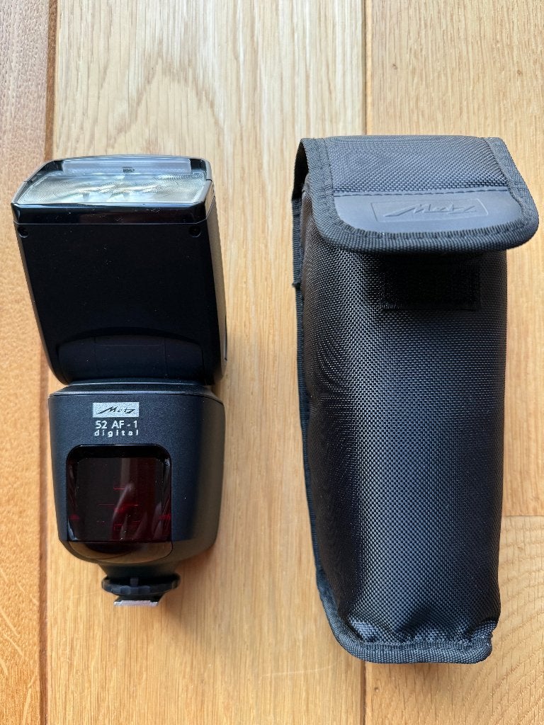Flitser Metz 52 AF-1 digital voor fotocamera Nikon, Externe flitser, Zo goed als nieuw, Metz, Ophalen