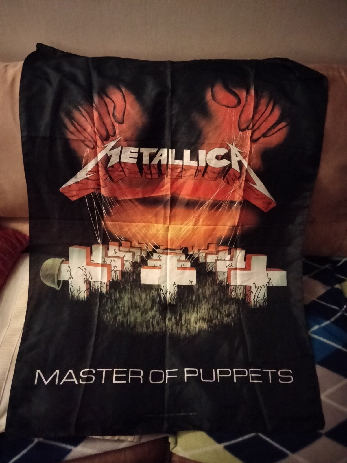 Vlag Metallica Master of Puppets 2009, Ophalen of Verzenden, Zo goed als nieuw, Overige thema's