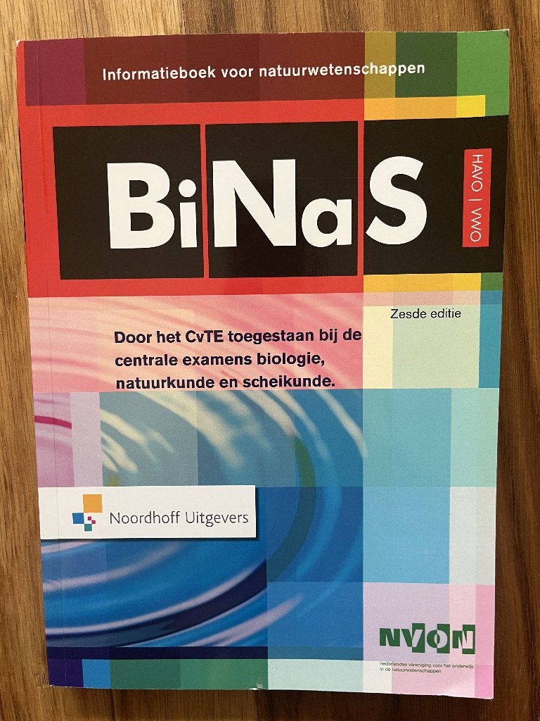 Binas zesde editie, nieuw, Ophalen of Verzenden, Nieuw, Overige niveaus, Noordhoff Uitgevers