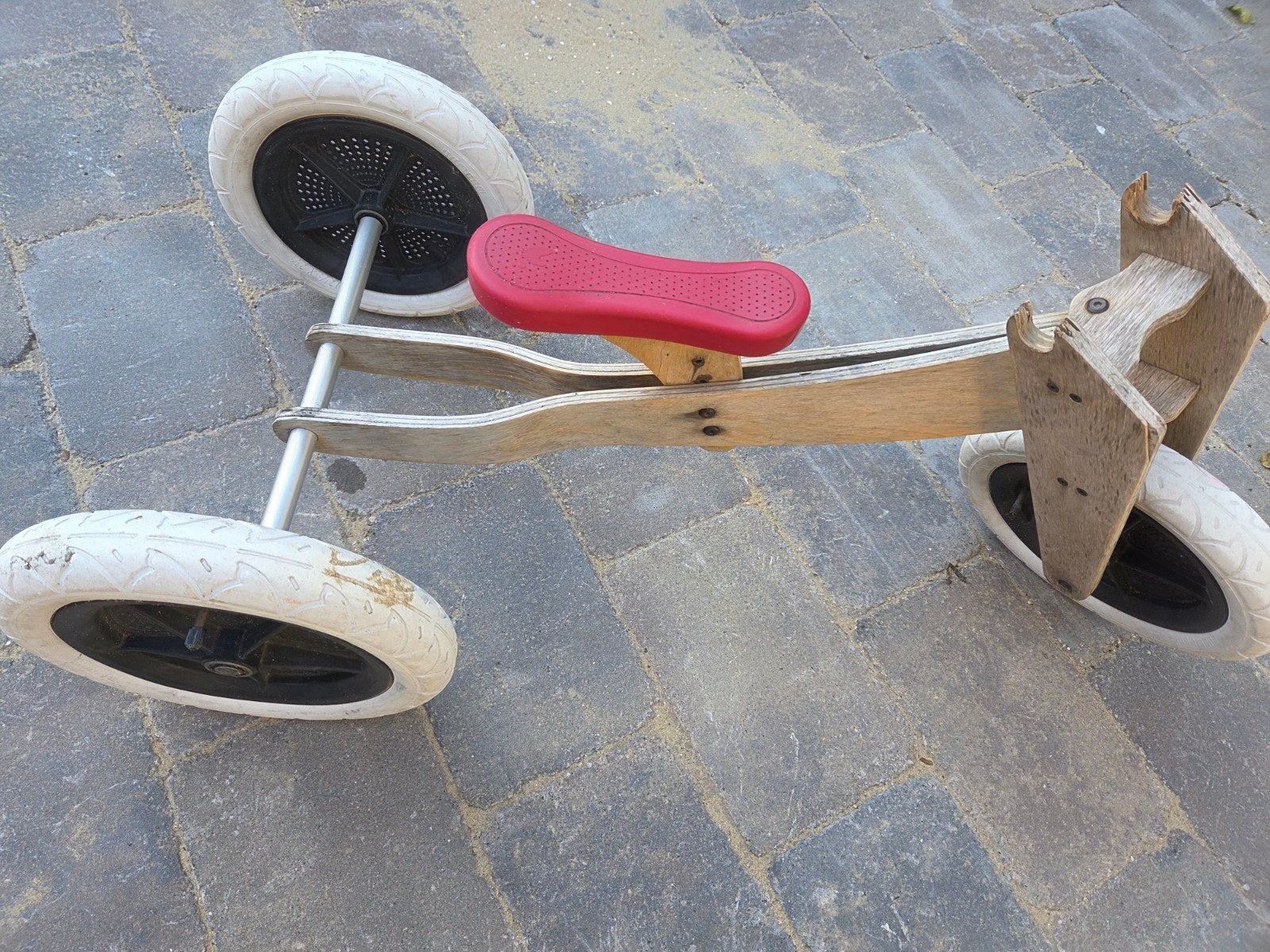 Houten loopfiets (3 wielen) voor onderdelen, Ophalen, Gebruikt, Loopfiets