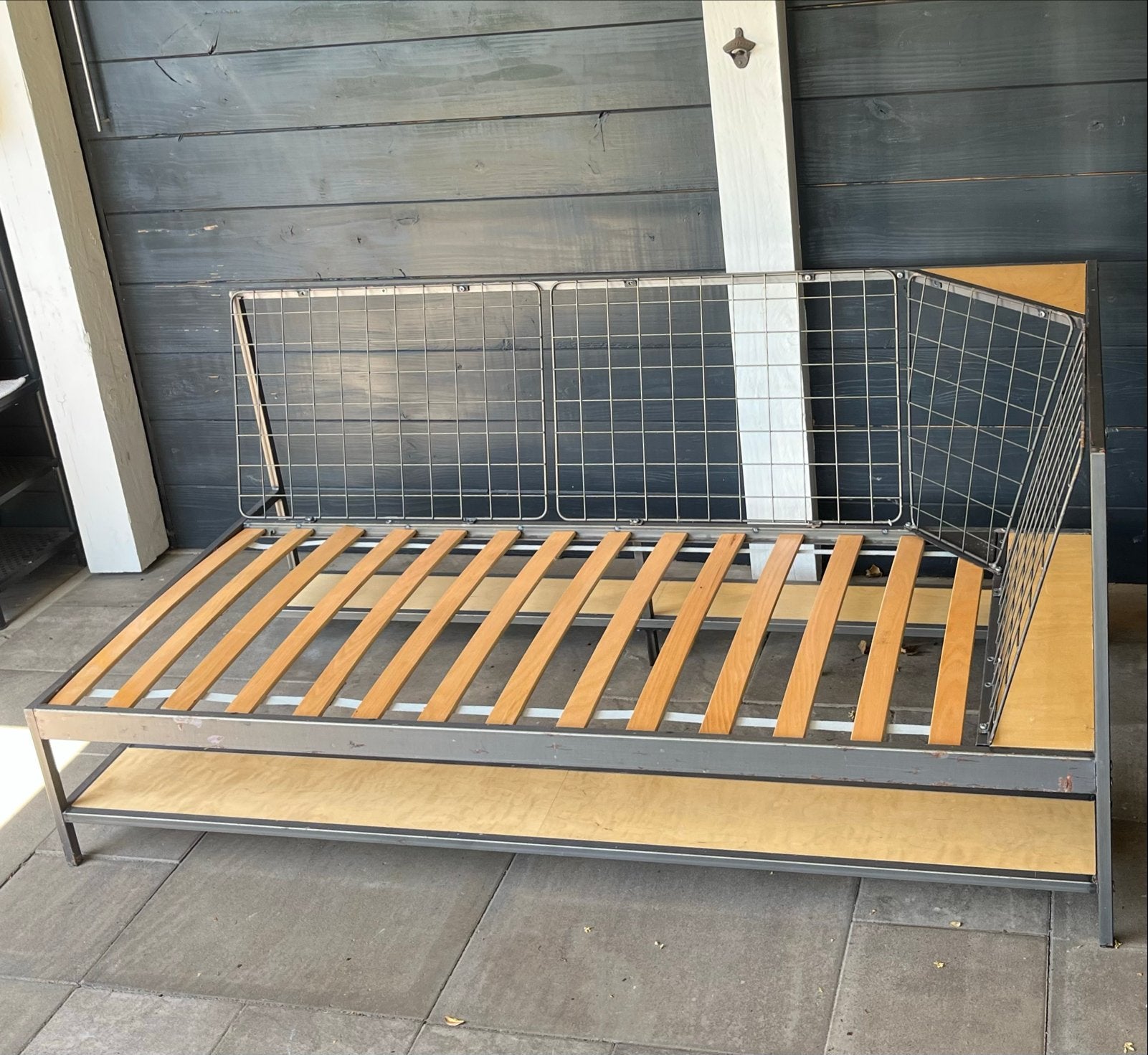 Bankstel frame met opbergruimte 180*90*80, Gebruikt, 150 tot 200 cm, Tweepersoons, 75 tot 100 cm
