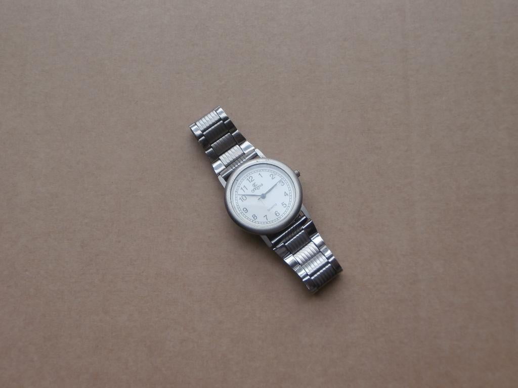 Dameshorloge Orstar Quartz Japan Movt Steenlees steel back, Overige merken, Gebruikt, Staal, Polshorloge