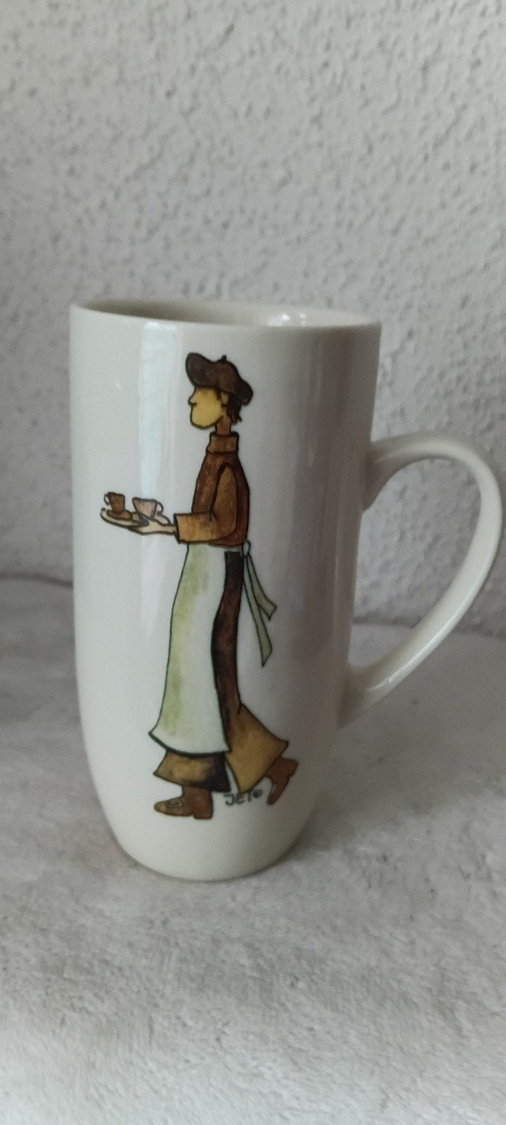 Mok Jet by Ter Steege - 12.5 cm hoog, 6.1 cm diameter, Ophalen of Verzenden, Zo goed als nieuw, Jet by Ter Steege, Mok