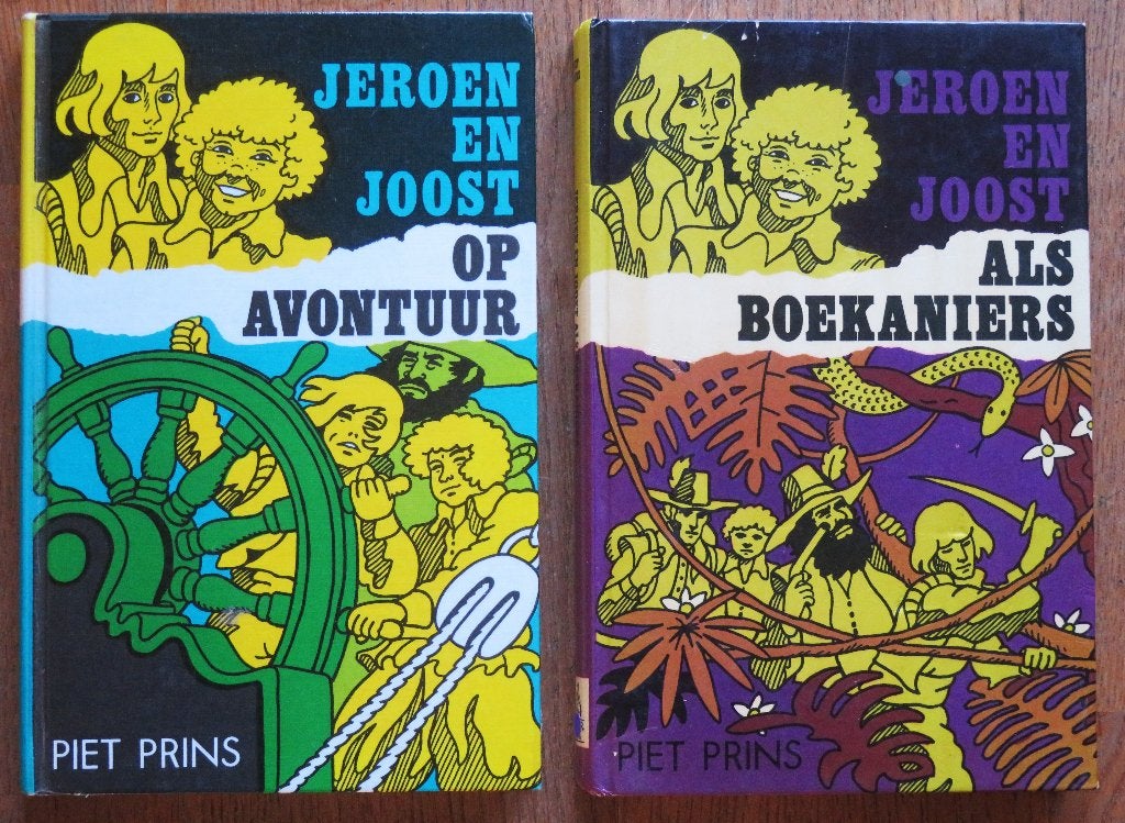 2x Piet Prins: Jeroen en Joost 1 + 2 ( Avontuur + Boekaniers, Ophalen of Verzenden, Gelezen