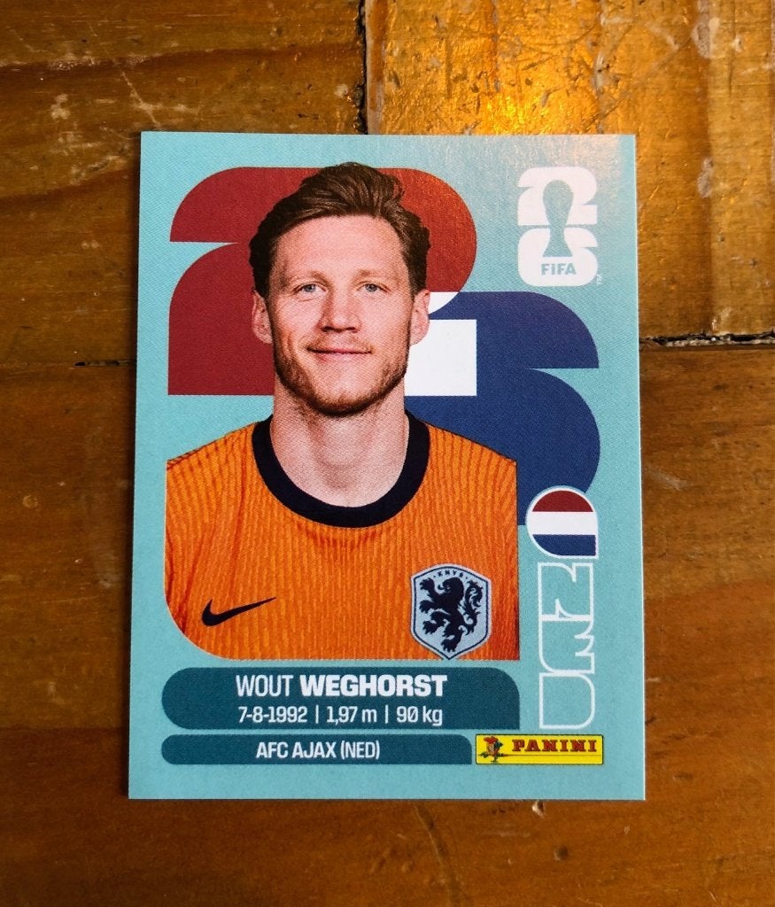 Panini WK 2026 - Wout Weghorst, Ophalen of Verzenden, Nieuw, Sticker