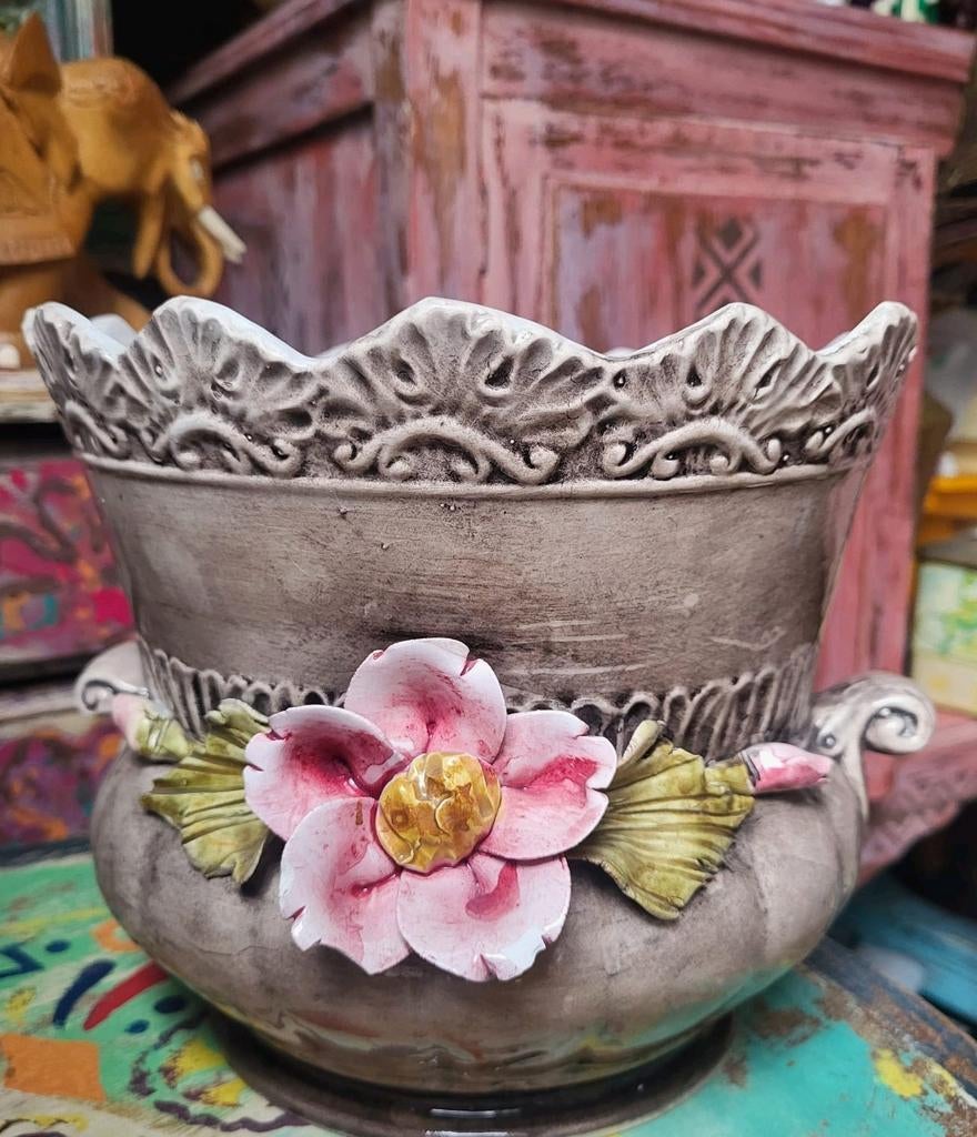 Vintage/Bloempot/Bassano/Style, Ophalen of Verzenden