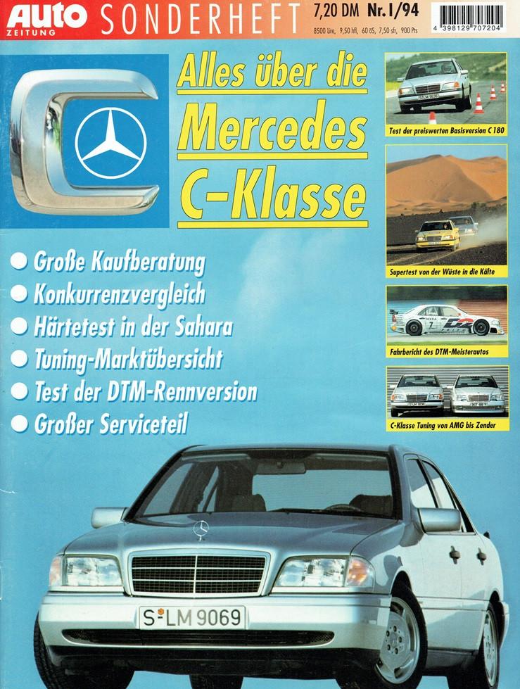 Auto Zeitung Sonderheft Mercedes C-klasse (1994), Verzenden, Gelezen, Mercedes
