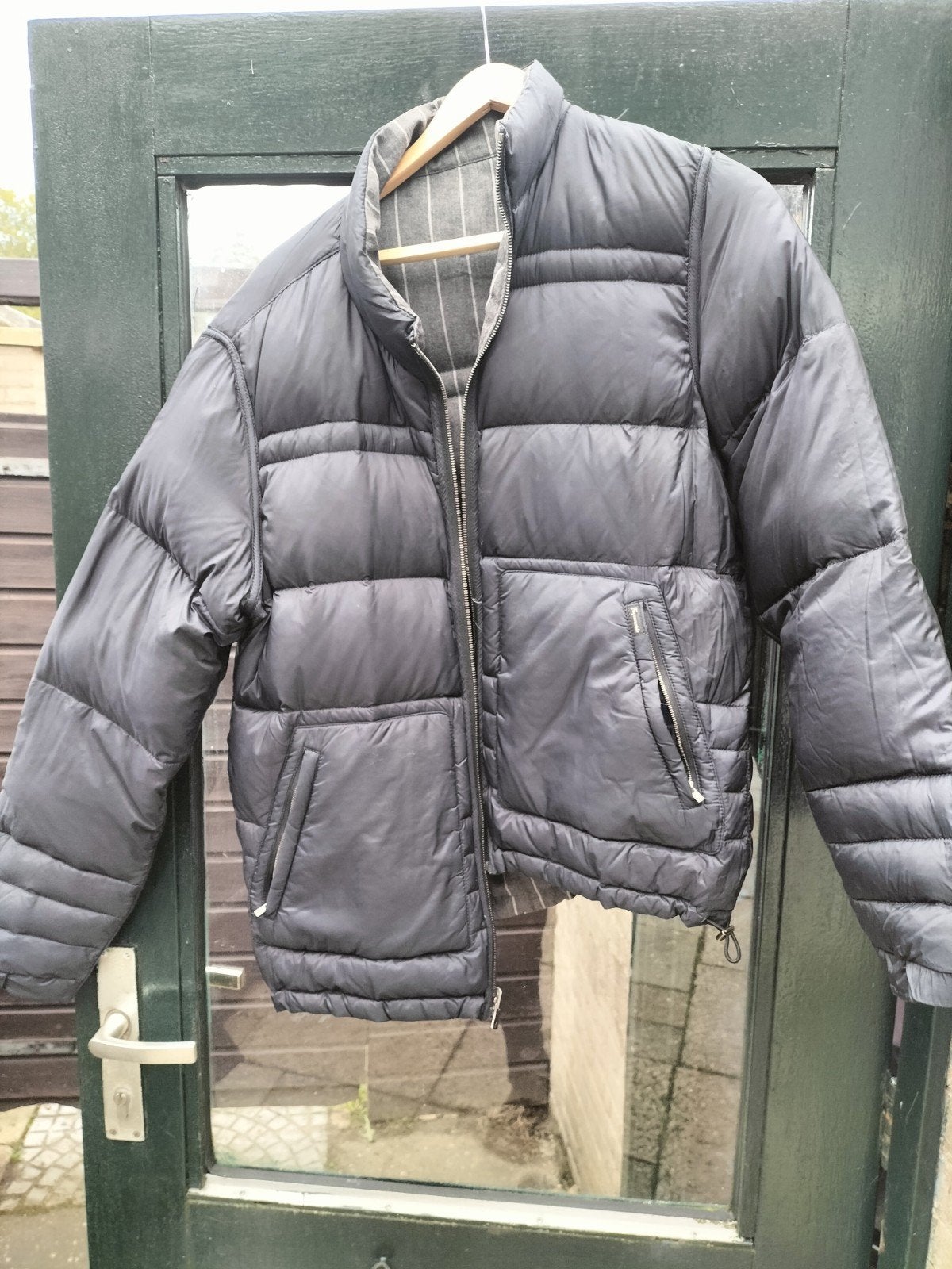 Faconnable winterjas, maat L, Kleding | Heren, Maat 52/54 (L), Ophalen of Verzenden, Grijs, Gedragen