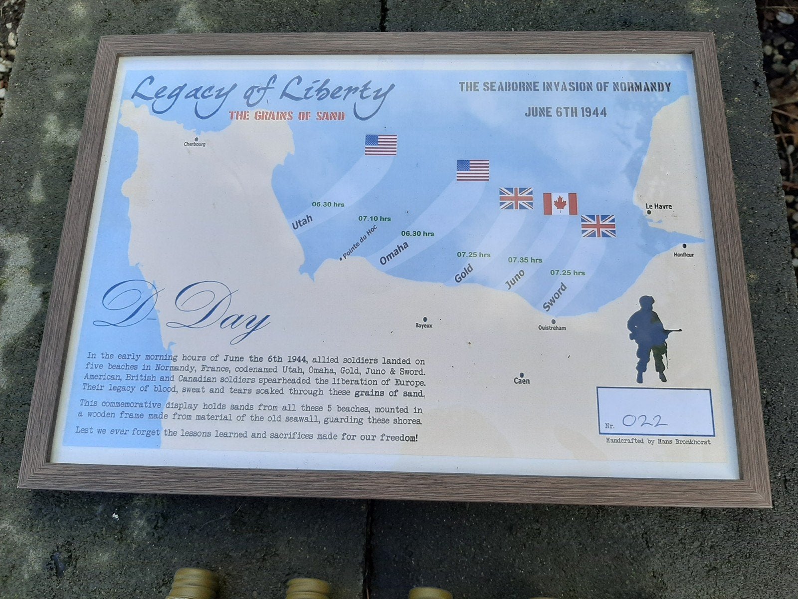 D-Day Legacy of Liberty: Zand van 5 stranden van Normandië, Ophalen of Verzenden