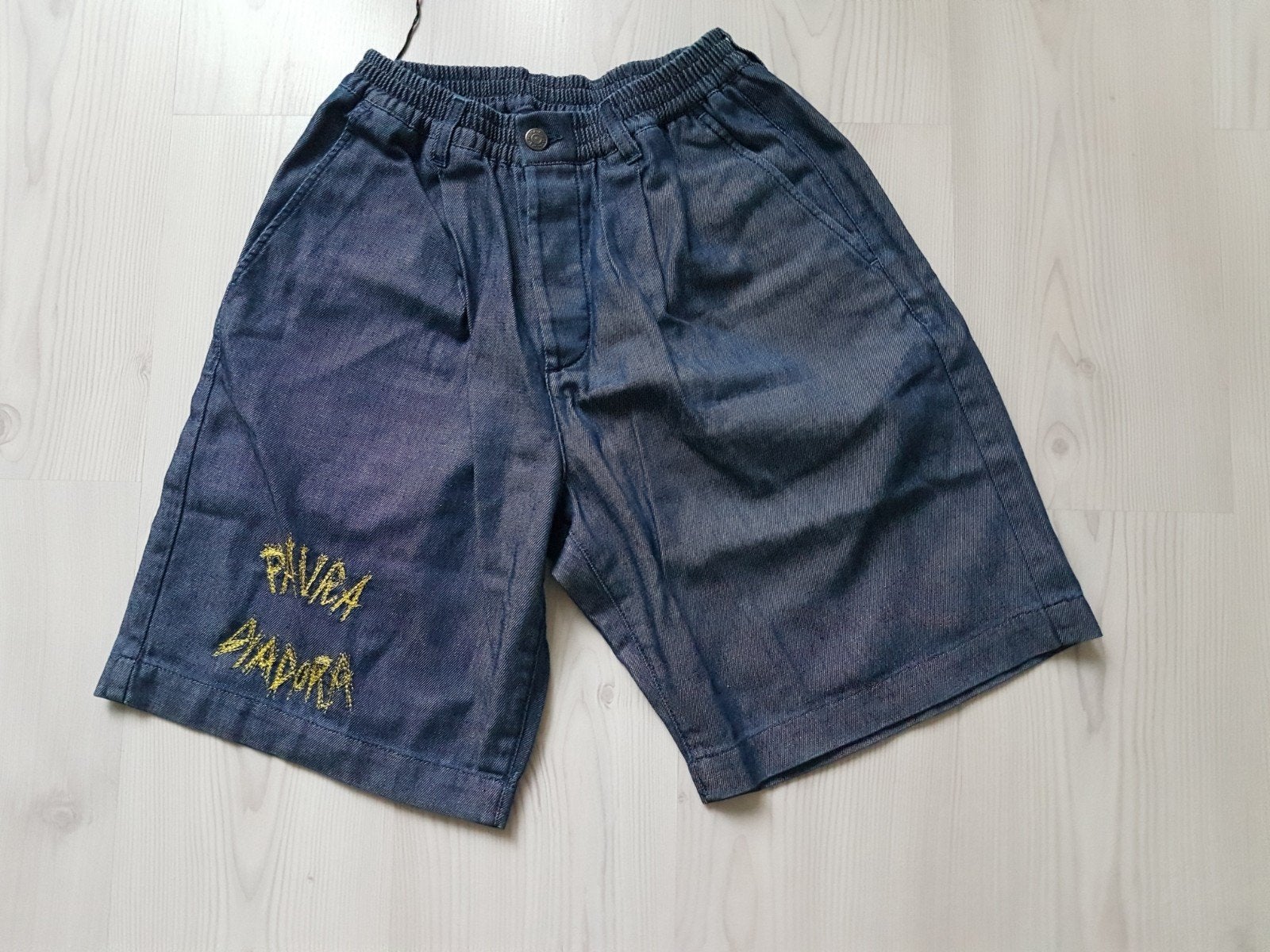 Diadora x Paura baseball short size small, Ophalen of Verzenden, Zo goed als nieuw, Maat 46 (S) of kleiner, Blauw