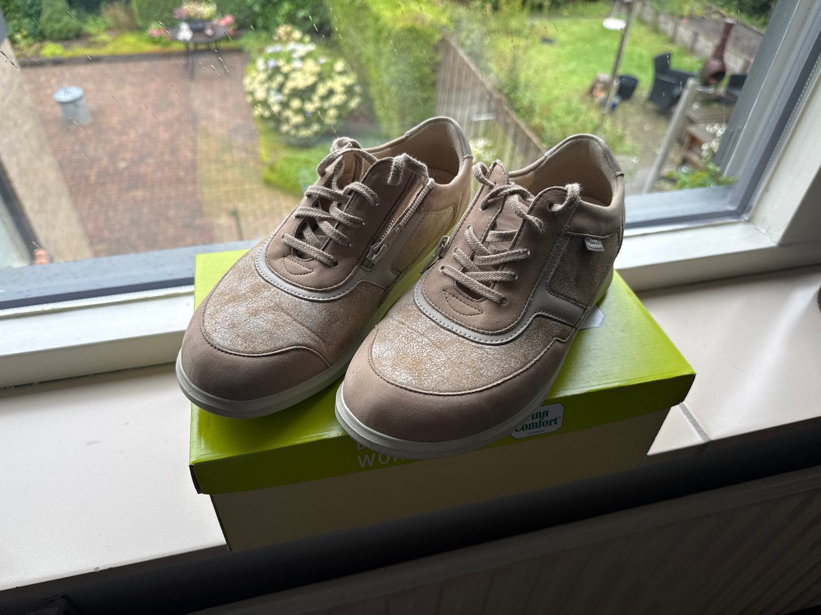 Finn Comfort Arinaga Nubuck Sneakers maat 5,5, Beige, Ophalen of Verzenden, Sneakers of Gympen, Zo goed als nieuw