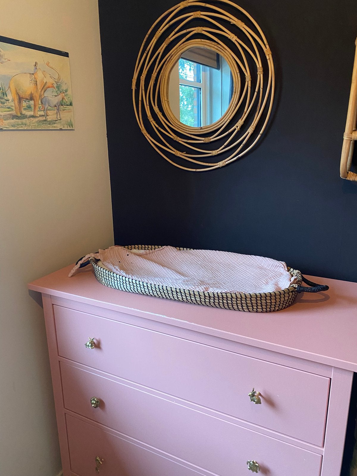 Verschoonmand/aankleedkussen commode, Kinderen en Baby's, Ophalen, Zo goed als nieuw, Klamboe