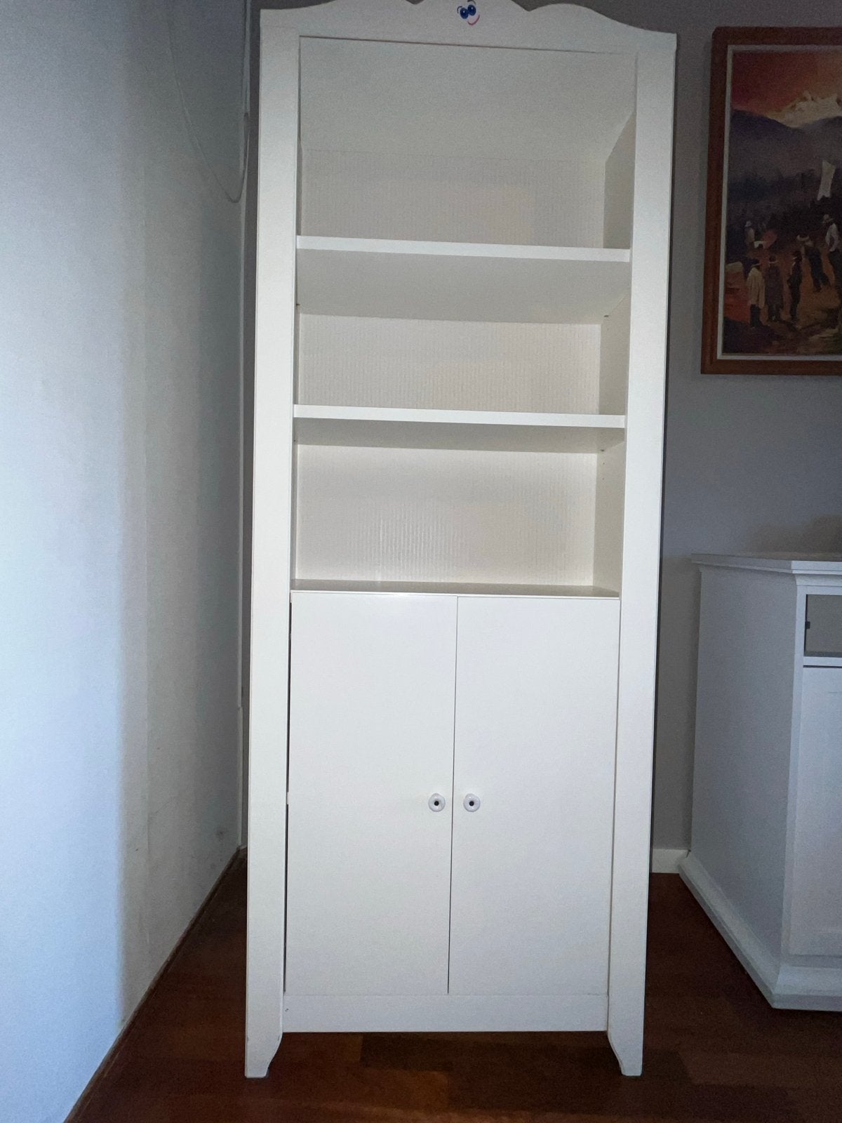 Witte Kast HxBxD 187x70x30 cm met planken en deuren, Ophalen, Gebruikt, 50 tot 100 cm, 150 tot 200 cm