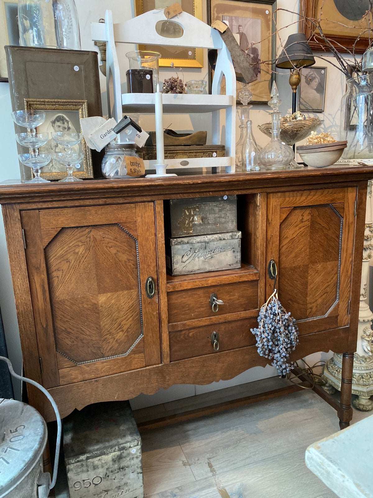 Leuk Oud Dressoir, Kastje, Commode, Hout, Antiek, Ophalen, Gebruikt