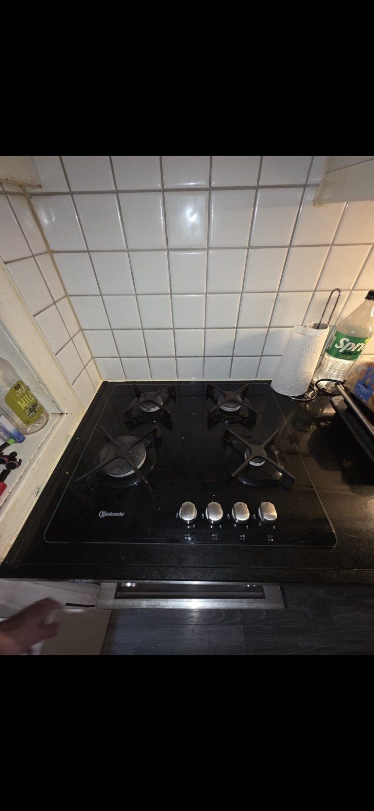 Bauknecht Gaskookplaat- 4 Kookzones - Inbouw, Witgoed en Apparatuur, Ophalen, Gebruikt, 4 kookzones, Inbouw