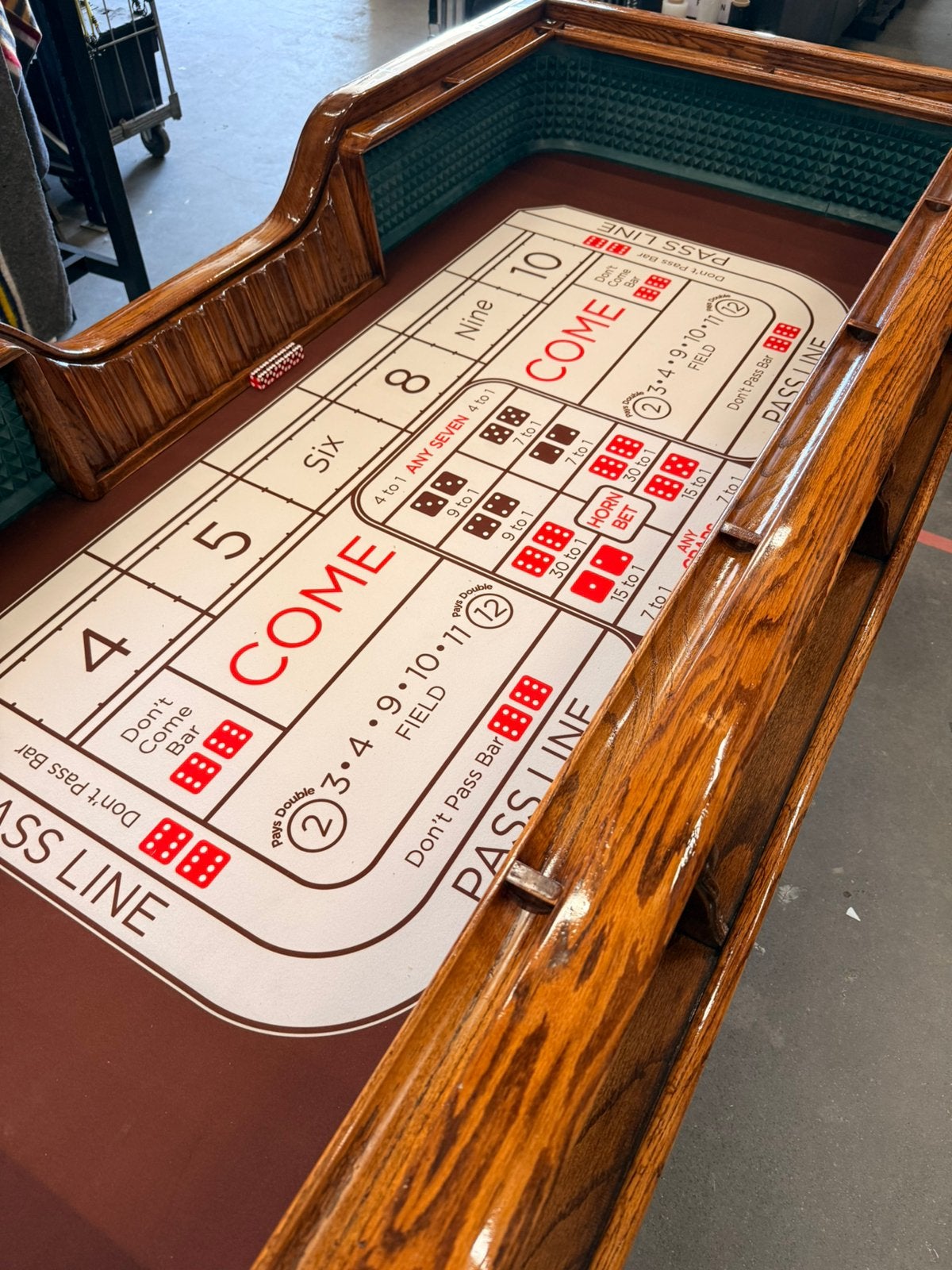 Craps casino tafel (uniek!), Ophalen, Zo goed als nieuw