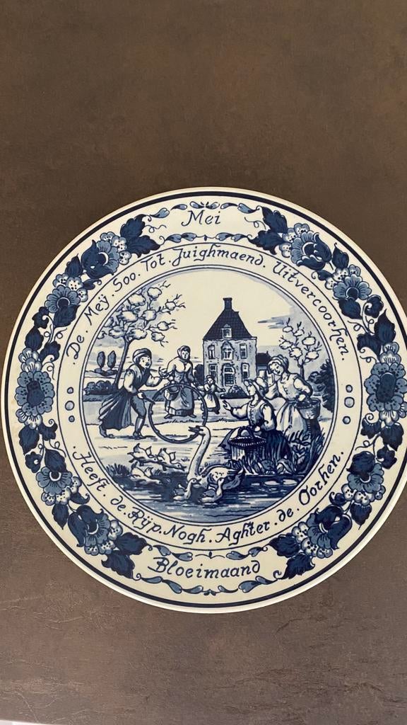 Antiek Delfts blauw bord, Antiek en Kunst, Ophalen of Verzenden