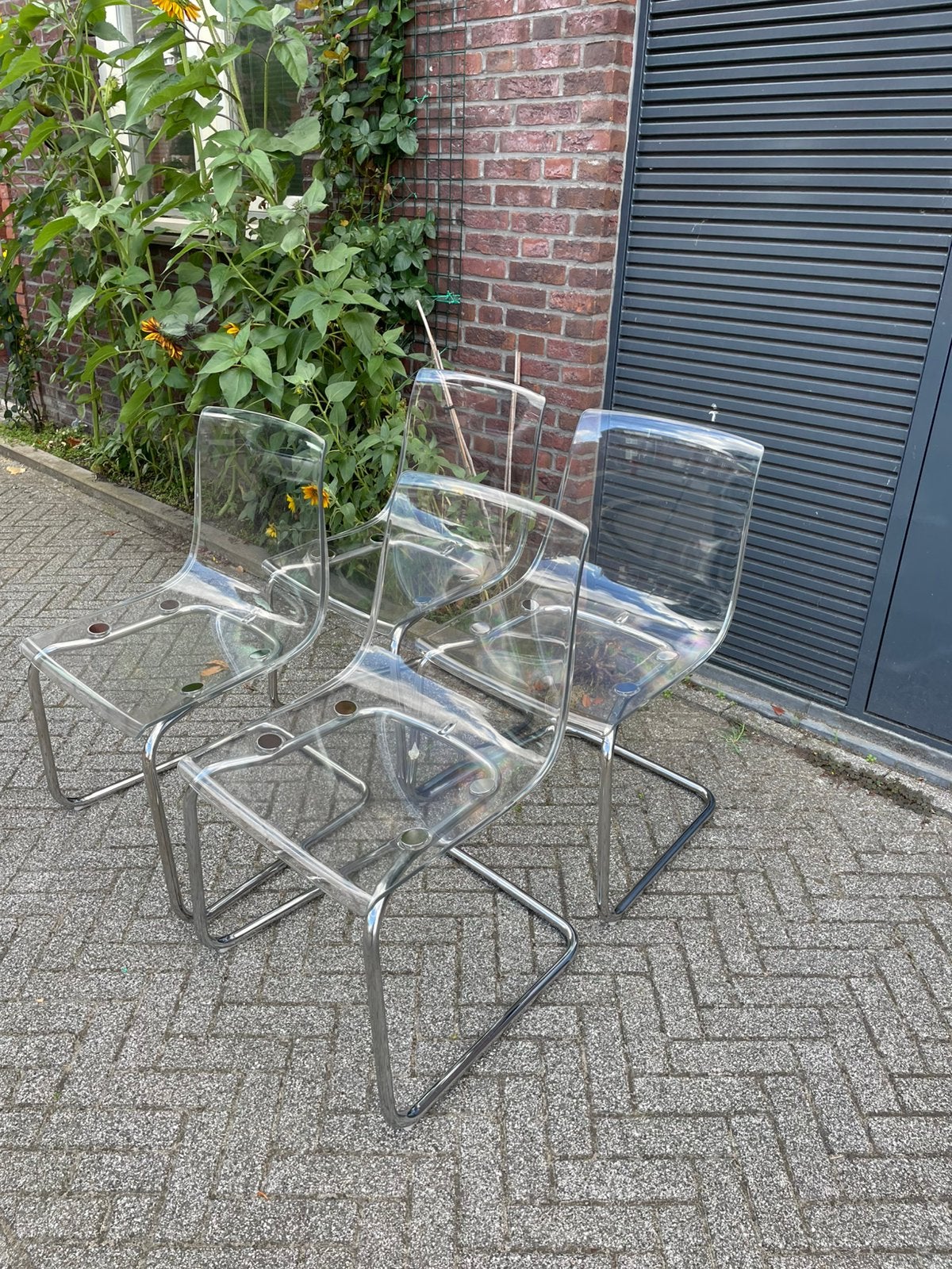 3xTobias Ikea stoelen, Huis en Inrichting, Stoelen, Ophalen, Kunststof, Overige kleuren, Drie
