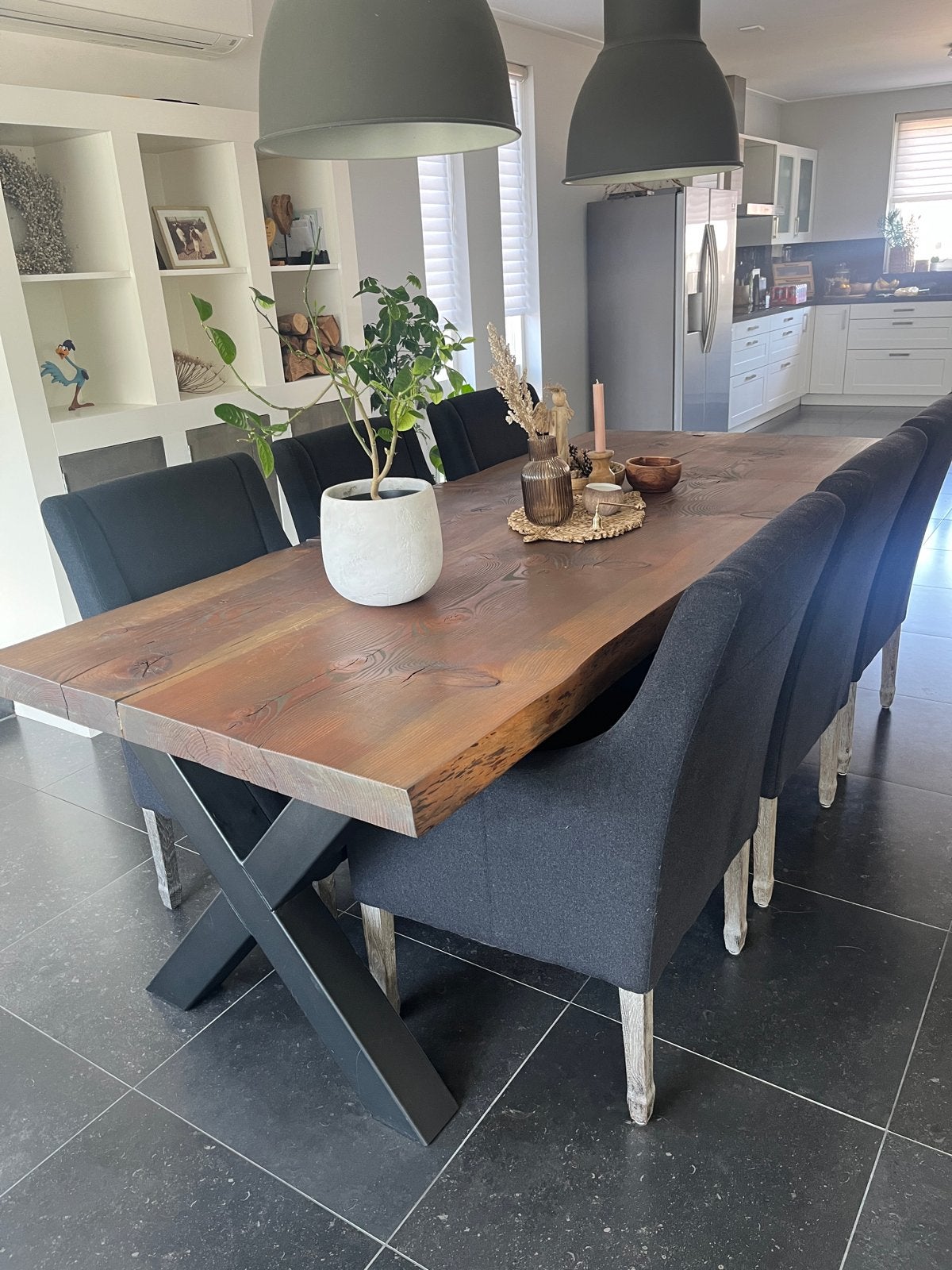 6 eetkamer stoelen stof zwart zo goed als nieuw, Ophalen, Zwart, Zo goed als nieuw, Vijf, Zes of meer stoelen